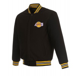 Los Angeles Lakers Varsity Black Wool Jacket